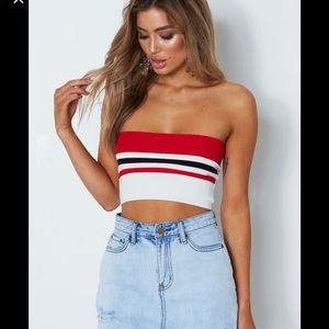 White fox Boutique Crop Top
